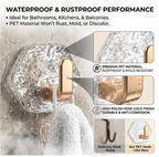 Ripple Hexagonal Adhesive Hook (Pack of 4)