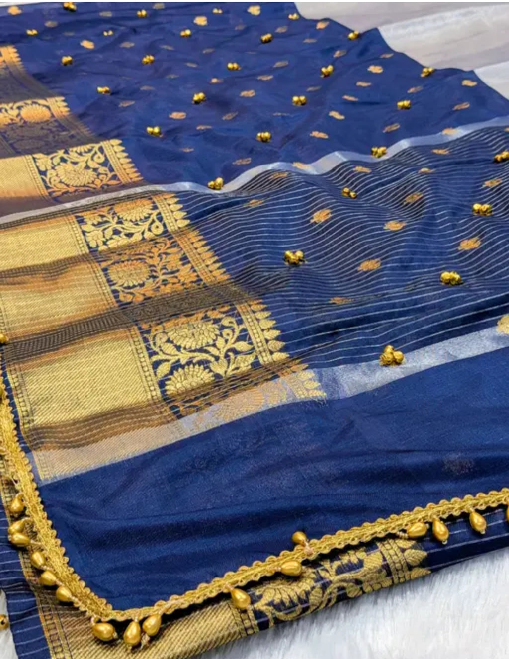 ✨ Royal Ghungroo Saree – Where Tradition Meets Elegance ✨